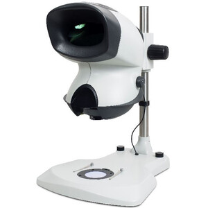 Vision Engineering Stereo zoom microscope MANTIS Elite TS, ME-TS, Kopf, Auf-Durchlicht, LED, Säulenstativ, mit 2 -fach Revolver, 2-20x, o. Objektive