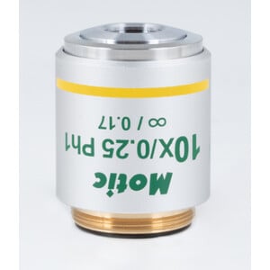 Motic objectief 10X / 0.25,wd 17.4mm, CCIS, UC plan, pos.fase, INFINITY (Panthera)
