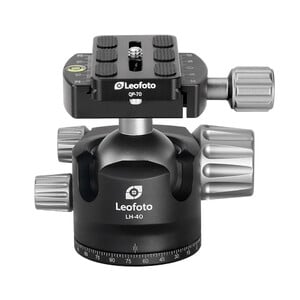 Leofoto Tripod ball-head LH-40 + Schnellwechselplatte QP-70N