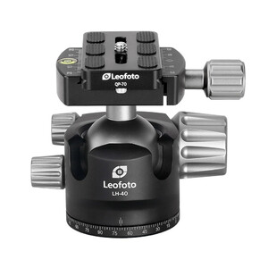 Leofoto Tripod ball-head LH-40 + Schnellwechselplatte QP-70N