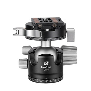 Leofoto Tripod ball-head LH-36PCL, dual panorama function + NP-60 quick release plate