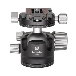 Leofoto Tripod ball-head LH-40R, dual panorama function + NP-60 quick release plate