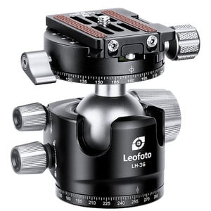 Leofoto Tripod ball-head LH-36R, dual panorama function + NP-50 quick release plate