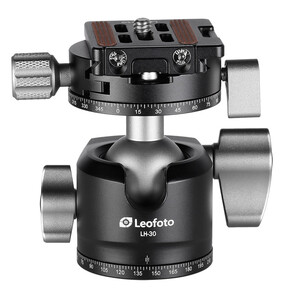 Leofoto Tripod ball-head LH-30R, Dual-Panoramafunktion + Schnellwechselplatte NP-50