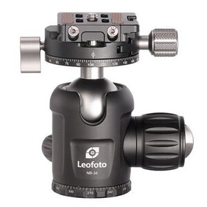 Leofoto Tripod ball-head NB-34, dual panorama function + NP-50 quick release plate