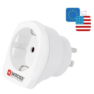 Skross Power pack Travel adapter Europe to USA