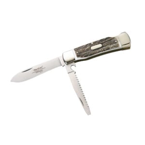 Hartkopf-Solingen Knives Jagdtaschenmesser, Hirschhorn, Klinge 1.4110 Stahl