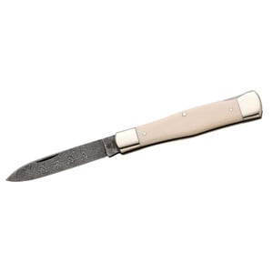 Hartkopf-Solingen Messen Zakmes, 300-laags Rose Damascus lemmet