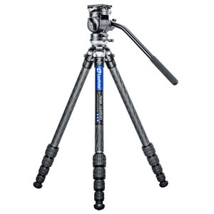 Leofoto Carbon tripod LS-225CEX Ranger with levelling device + BV-1R video tilt head