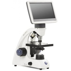 Euromex Microscope MicroBlue, MB.1001-LCD, 5.6 inch LCD Bildschirm, Achr. 4/10/S40x Objektive, DIN 35mm perf., 40x - 400x, LED, 1W, einfacher Objekttisch