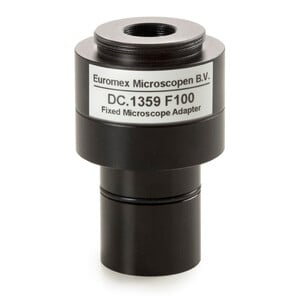 Euromex Camera adaptor DC.1359  1x Objektiv, C-Mount,  f. 1 Zoll Kameras, kurzer Schaft