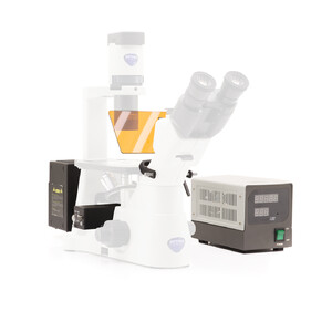 Optika Unità di fluorescenza M-798 per IM-3, HBO 100W, set di filtri B & G, portafiltro a 4 posizioni