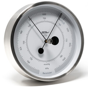 130mm Sliver 3 in 1 Barometer Weather Station Indoor Outdoor Use