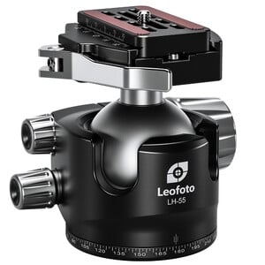 Leofoto Tripod ball-head LH-55LR with LR-70 quick-release coupling