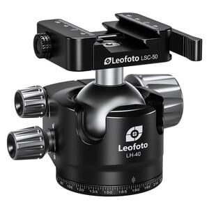 Leofoto LH-40SC with quick-release connector for Arca-Swiss & Weaver rail