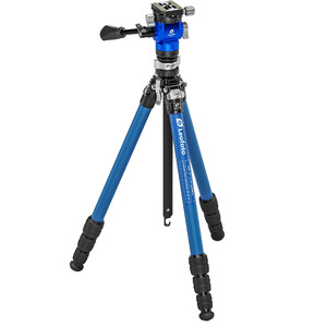 Leofoto carbon tripod LY-224C Mr.Y + video tilt head BV-0R + levelling base LB-38 blue