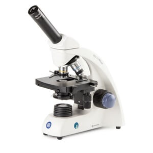 Euromex Microscope MicroBlue, MB.1651, mono, DIN 160, achro, 40x-600x, 10x/18, Dl, rechargeable battery, LED, 1W