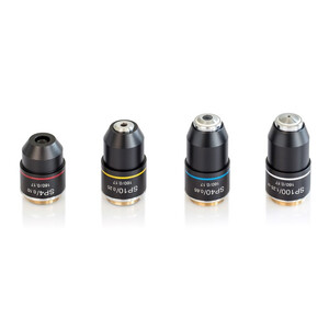 Kern Objective, OBB-A1565, e-plan, achromatic, 100x/1.25, oil, w.d. 0.07mm, spring-loaded, anti-fungus