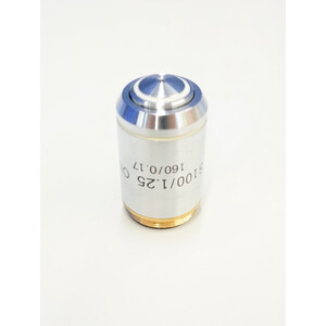 Kern Objective Lenses, OBB-A3207, achro, 100x/1.25, oil, spring-loaded, w.d. 0.2mm