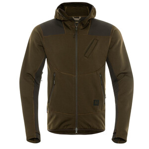 Härkila Deer Stalker Fleece Hoodie, Willow green/Shadow brown, size XXL