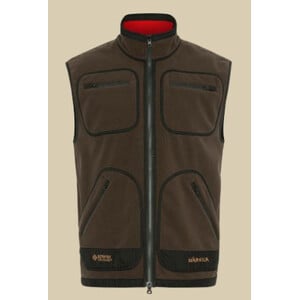 Härkila Kamko fleece vest, Bruin/Rood maat S