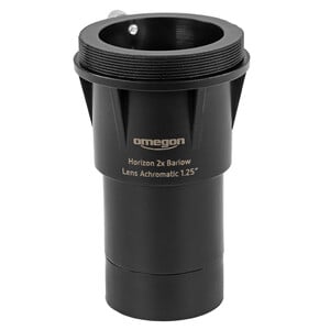 Omegon Lente de barlow 2x, acromática, 1,25'' T2