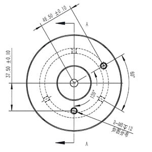 Omegon Adaptador de montaje Vixen de 45 mm para columna Pro