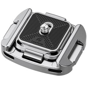Leofoto Fast coupling QF-01+QP-38 silver
