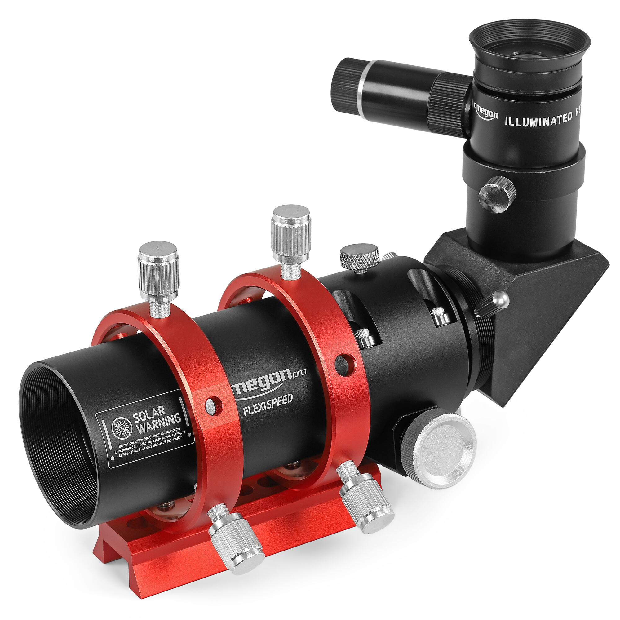 Omegon Modulfinder: Mini Telescopio Guía De 50mm Para Astrofotografía, Compatible Con Zapata Synta, Enfoque Acromático