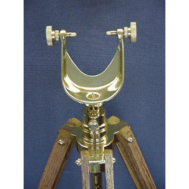 The Glass Eye Cape Cod Brass Tripod made of Teak