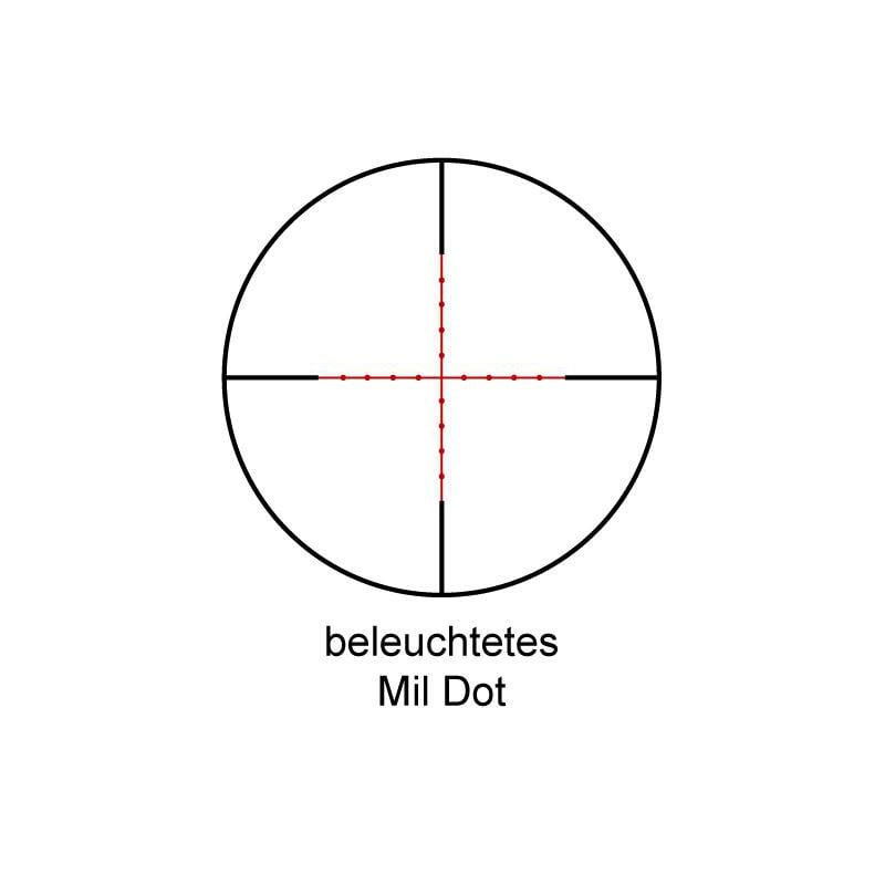 Tasco Mira telescópica Target & Varmint 6-24x42, Mil Dot, alcance de fusil, iluminado