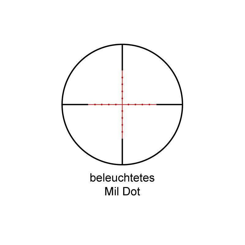 Tasco Mirino Target & Varmint 6-24x42, reticolo Mil Dot illuminato