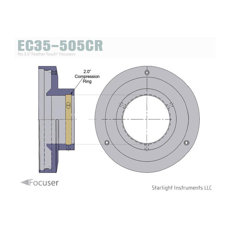Starlight Instruments Eindkap 3,5", met compressiering