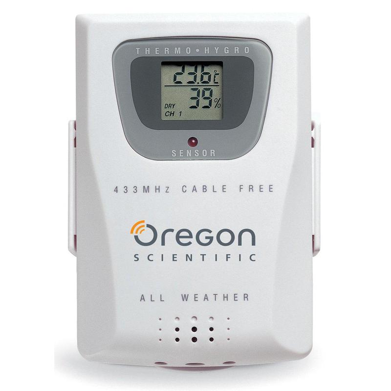 Oregon Scientific Sensor de temperatura y humedad THGR 228N para AWS 888, BAR 998 HG, BAR 321 HG, BAR 988 HG
