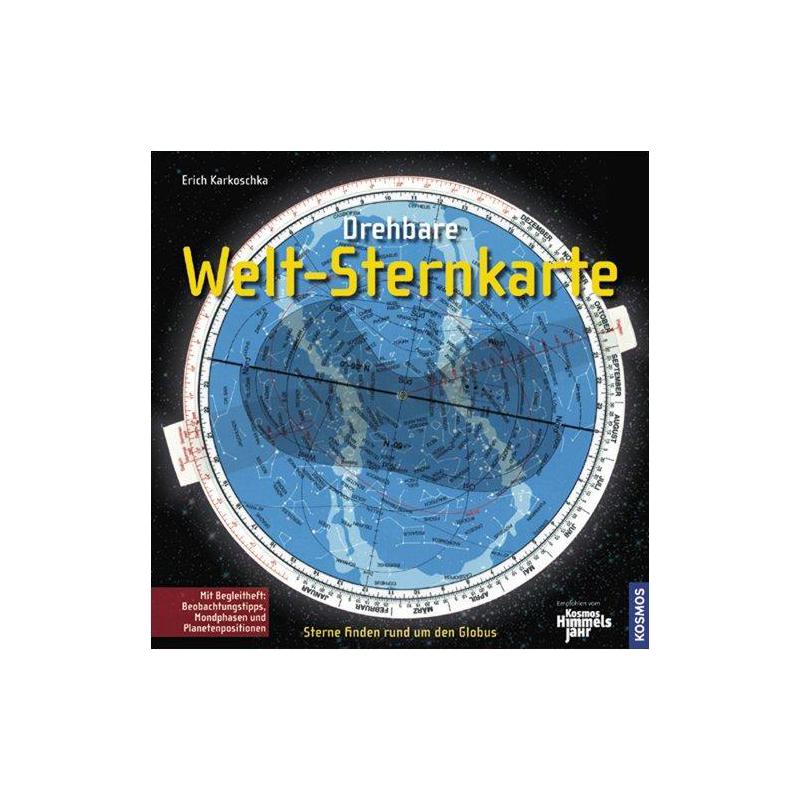 Kosmos Verlag Swivelling world star map