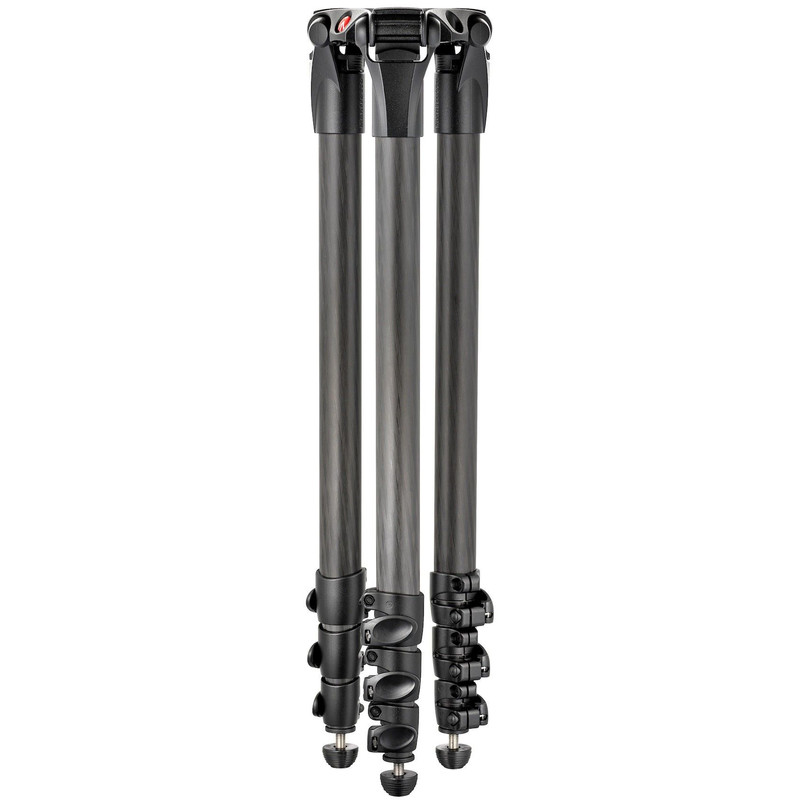 Manfrotto 536 MPRO video tripod with 75/100 mm half-shell, monotube, 3 section telescopic legs