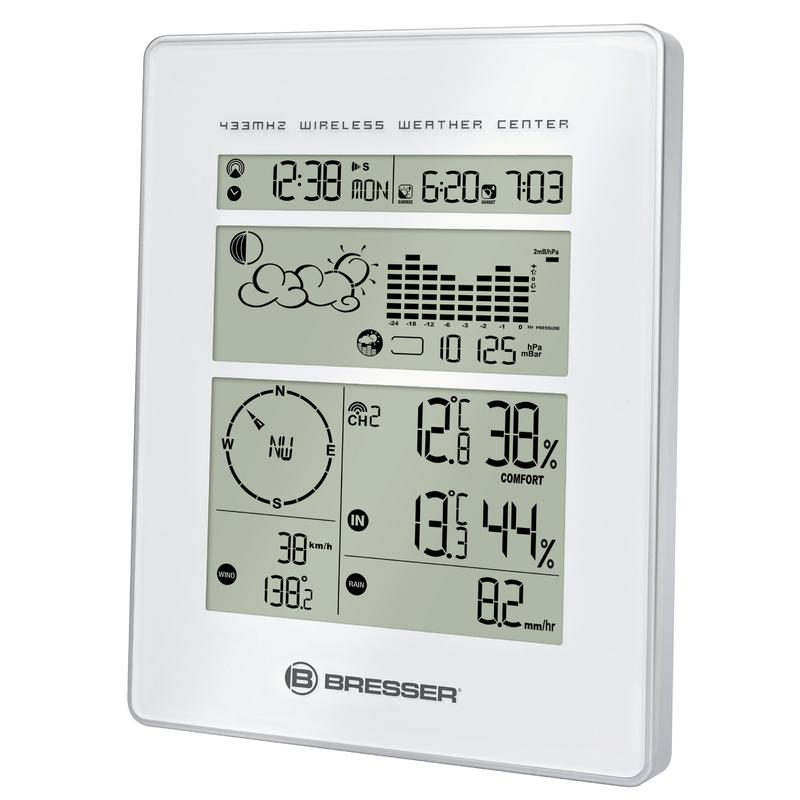 433mhz Wireless Weather Station Clock Wind Speed Direction Sensor  Professional Anemometer Thermomete