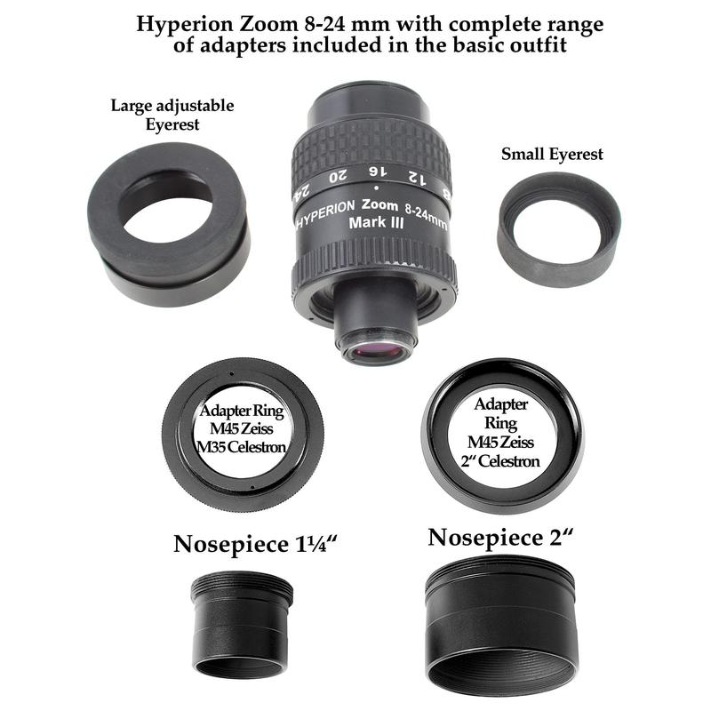 Baader Hyperion 8-24mm Clickstop Zoom oculair Mark III 2".