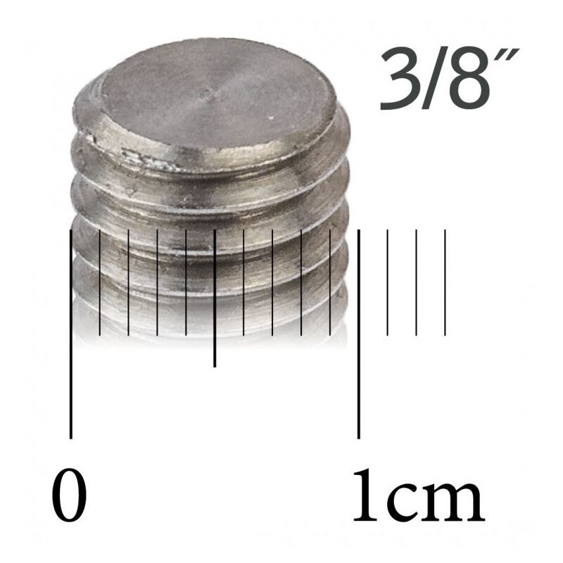 Berlebach 75 mm 3/8" Negro