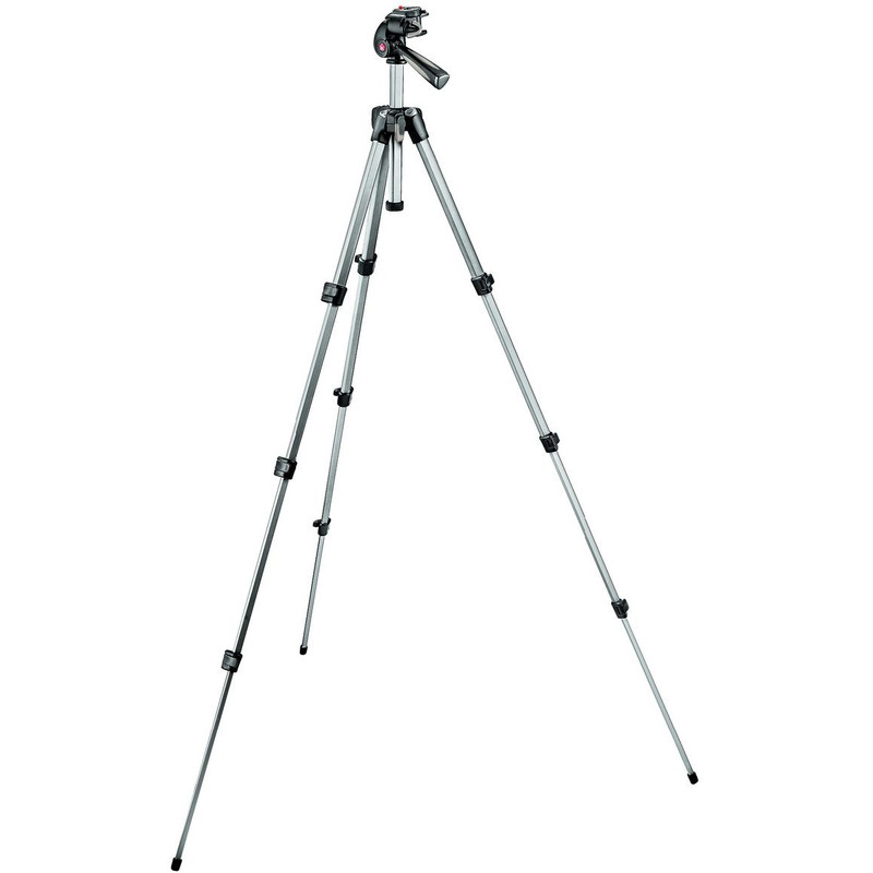 Manfrotto Aluminium-Dreibeinstativ MK393-H Aluminium Dreibeinstativ mit 3-Wege-Neiger