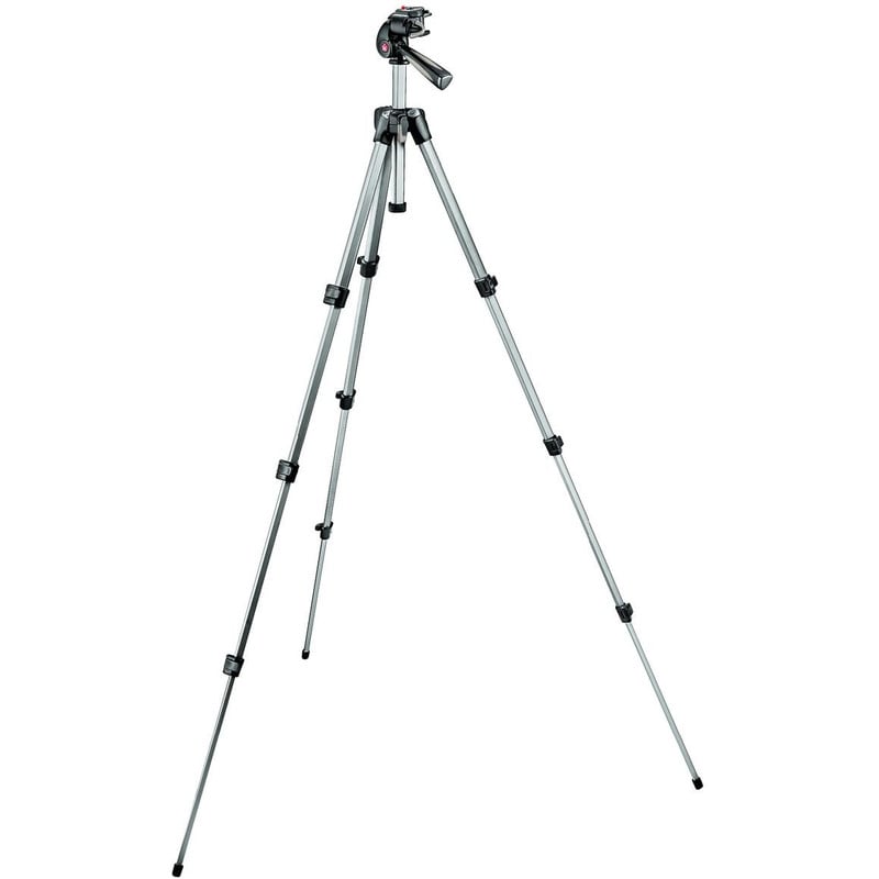 Manfrotto MK393-H Aluminium Dreibeinstativ mit 3-Wege-Neiger