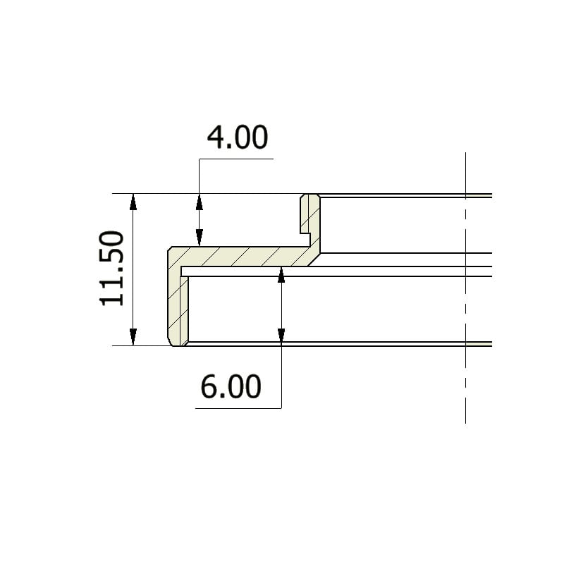 Omegon Adapter Adaptador C-Mount (macho) para T2 (hembra)