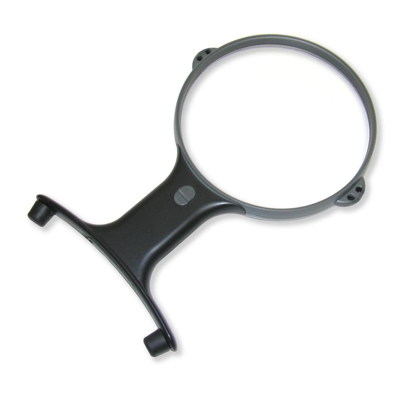 Carson LED MagniShine 2X hands-free magnifying glass, illuminated