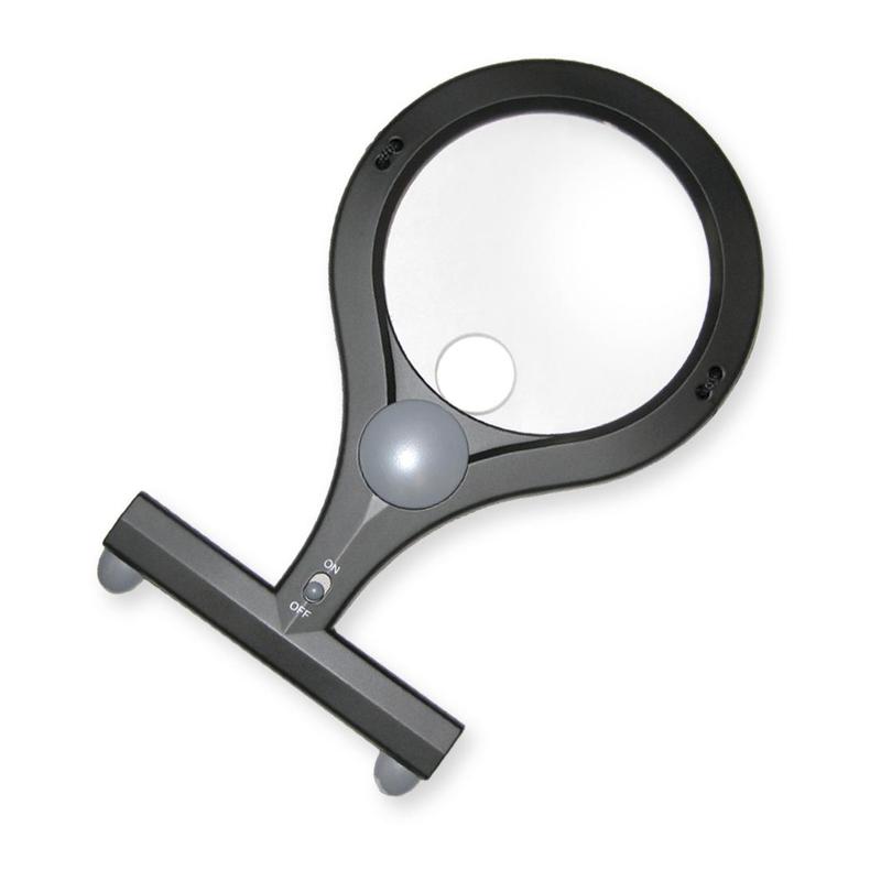 Carson LumiCraft 2X hands-free magnifying glass, illuminated