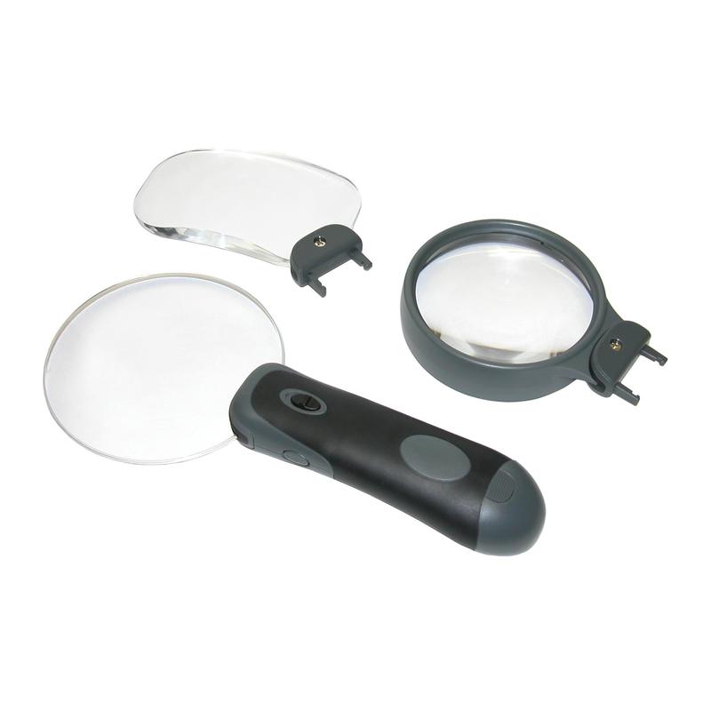 Carson Set con 3 lupas LED Remov-A-Lens