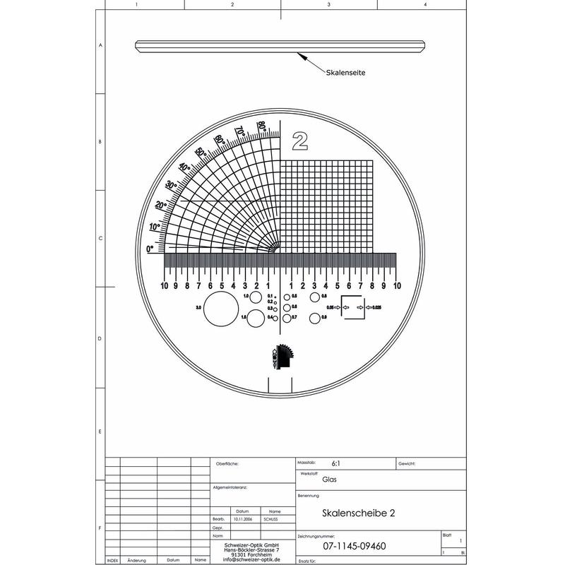 Schweizer Scale 2 for Tech-Line stand magnifying glass