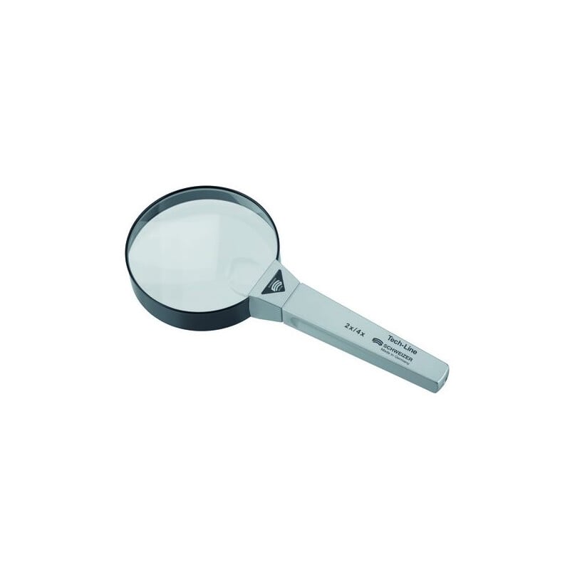 Schweizer Magnifying glass Tech-Line Bifo 2X/4X hand magnifier