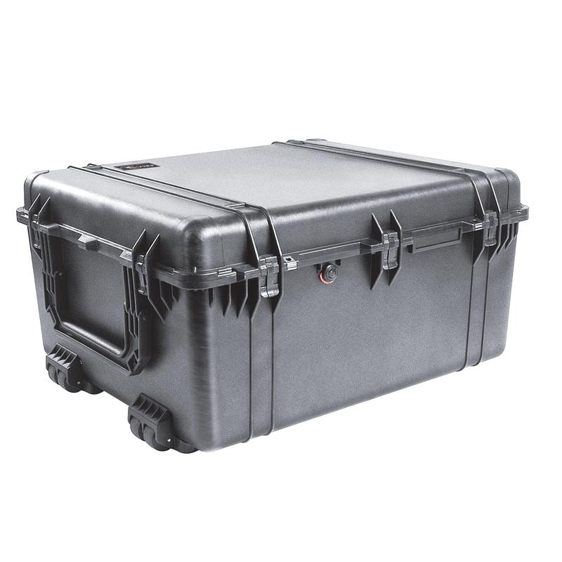 PELI M1690 rolling case, black, including pluck foam