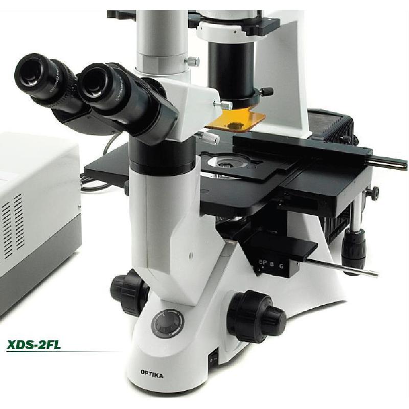 Optika XDS-2FL, trinocular, inverted,  fluorescence microscope