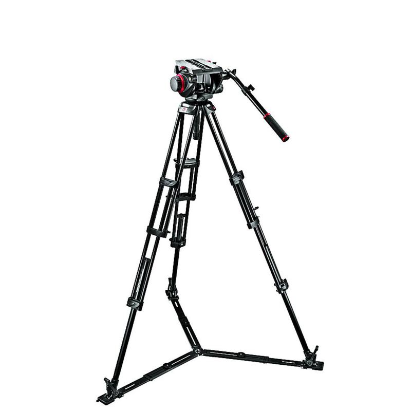 Manfrotto Tripod kit with 509HD Pro Fluid Video tilt head  and 545GBK twin strut tripod system  with ground spreader